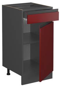 Meuble cuisine R-Line 39712 Anthracite - Rouge