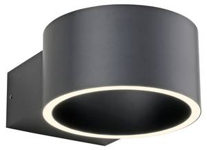 LED Wandlampe PURE Clipse Grau - Metall - 20 x 8 x 20 cm