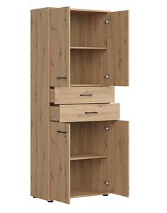 Highboard Space Office Braun - Holzwerkstoff - 80 x 203 x 37 cm