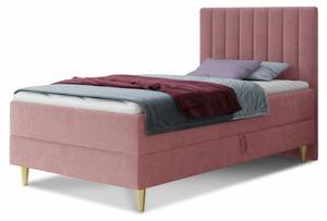 Boxspringbett Gold Mini Pink - Breite: 96 cm