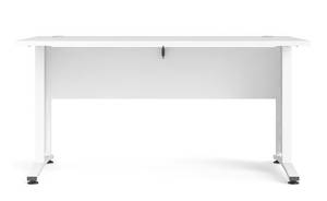 Schreibtisch in weißer Holzoptik Weiß - Holzwerkstoff - 80 x 75 x 150 cm
