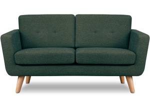 TAGIO II Sofa 2 Personen Braun - Marineblau