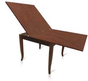 Ausziehbarer Tisch Albox Braun - Holzwerkstoff - 100 x 80 x 100 cm