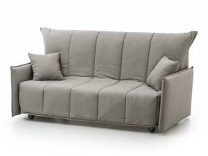 Canapé Alissa Taupe Gris - En partie en bois massif - 150 x 85 x 90 cm