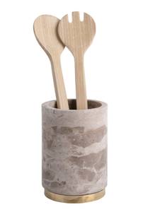 Geschirr Utensil Holder Braun - Stein - 11 x 15 x 11 cm