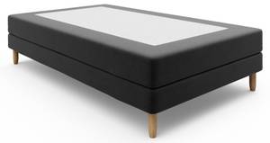 Boxspringbett KERRIO Schwarz - Breite: 80 cm