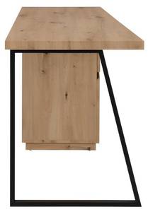 Bureau traditionnel GOTAMA Noir - Bois manufacturé - 60 x 75 x 140 cm