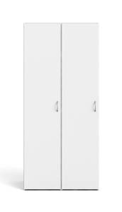 Vielseitiger Schrank in weißer Holzoptik Weiß - Holzwerkstoff - 42 x 176 x 79 cm