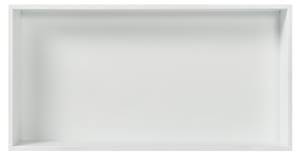 Duschnische Kristinehamn Graumetallic - Weiß - 32 x 62 cm