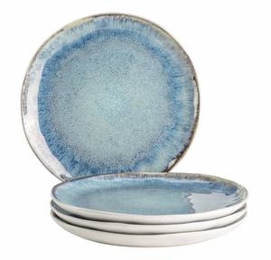 Dessertteller Frozen (4er Set) Blau - Keramik - 20 x 1 x 20 cm