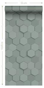 PP intissé éco texture hexagone 3d 7390 Vert