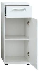 Armoire de toilette Monte Blanc - En partie en bois massif - 37 x 87 x 34 cm