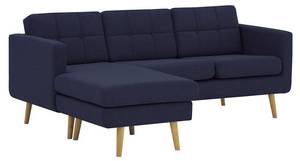 Ecksofa Brest Marineblau - Ecke davorstehend links