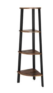 Eckregal Standregal Braun - Holzwerkstoff - 125 x 34 x 34 cm