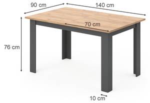 Table de salle à manger Karlos 36816 140 x 90 cm