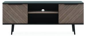 TV-Kommode Pabllo Schwarz - Braun - Holzwerkstoff - 150 x 60 x 41 cm