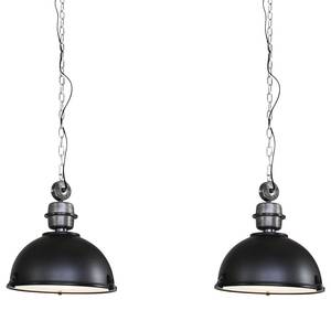 Suspension Bikkel Acier / Verre - Noir - Nb d'ampoules : 2