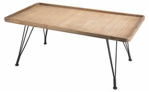 Table basse rectangulaire cannage Marron - Rotin - 58 x 46 x 110 cm