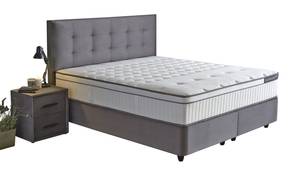 Boxspringbett MODEGREY mit 2 Kommoden Breite: 140 cm