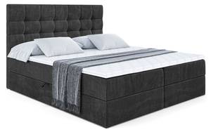 Boxspringbett BERO Schwarz - 120 x 110 cm - H3