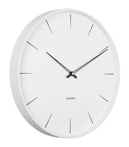 Horloge murale Lure Blanc - Métal - 40 x 40 x 5 cm