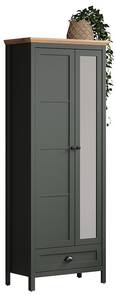 Armoire Stanton Vert - Bois manufacturé - 39 x 198 x 77 cm