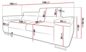 Sofa Torezio 2 Cord Beige