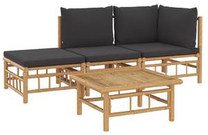 Garten-Lounge-Set 3028492-1 (4-teilig) Braun - Dunkelgrau - Grau