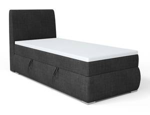 Boxspringbett Doppelbett Buffalo Mini Schwarz - Bettkasten rechts