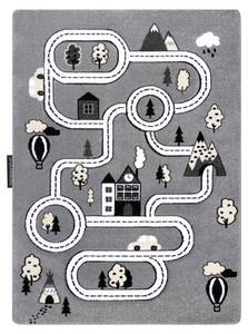 Tapis Petit Town Ville Rue Gris 160 x 220 cm