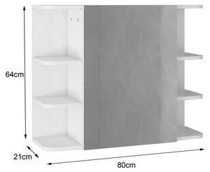 Badmöbel ML-Design 2er Set 50 x 38 x 10 cm