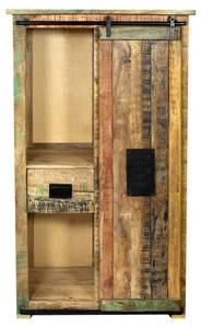 Highboard Vitrine LIBRO Hellbraun - Holz - 90 x 150 cm