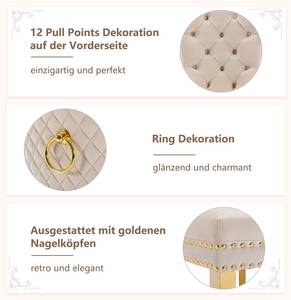 Esszimmerstuhl metalring 4er Set Beige - 4er Set