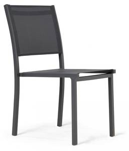 Gartentisch mit 10 Stühle Tivoli Grau - Metall - 100 x 75 x 260 cm