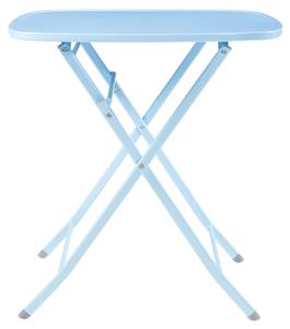 Table de jardin pliante Sande Bleu ciel - 70 x 70 cm