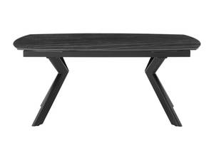 Table extensible MARDEL Noir - Verre - 100 x 76 x 260 cm