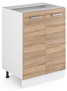 Meuble bas de cuisine R-Line 29708 Marron - Blanc