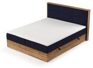 Boxspringbett Ikigai mit Topper Blau - Breite: 140 cm