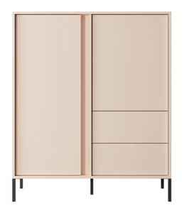 Kommode DAST 2D2S LED Beige - Holzwerkstoff - Kunststoff - 104 x 124 x 40 cm