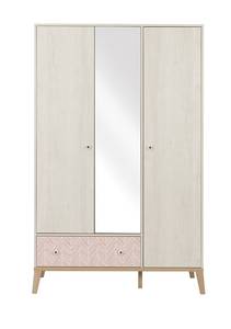 Armoire Alika Beige - Bois manufacturé - 58 x 201 x 126 cm