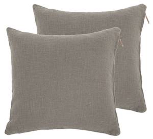 Kissen Cotton Slub Taupe - 45 x 45 cm