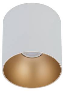 Spot de plafond POINT Bronze - Blanc - 12 x 12 x 12 cm