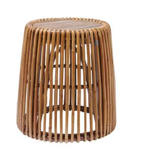 RATTAN Beistelltisch Braun - Rattan - Massivholz - Holzart/Dekor - 50 x 53 x 50 cm