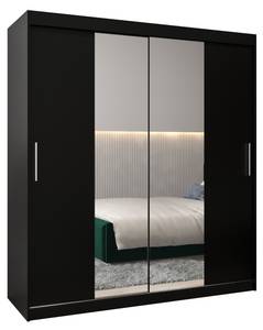 ARMOIRE À PORTES COULISSANTES TOKYO 1 Noir - Largeur : 180 cm