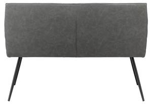 Sitzbank EVA Grau - Metall - Massivholz - Textil - 139 x 93 x 61 cm