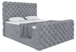 Boxspringbett Duke Grau - Breite: 186 cm - H3