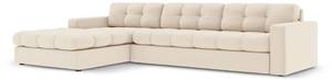 Ecksofa JUSTIN 4 Sitzplätze Beige