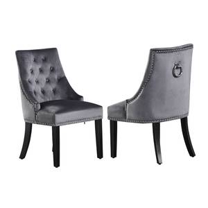 Chaise de salle à manger Windsor 2 pièce Gris