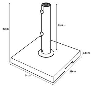 Sonnenschirmständer Bomba 38 x 36 x 38 cm
