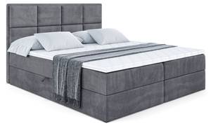 Boxspringbett GALMA Steingrau - Breite: 120 cm - H3